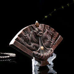 Dragon Tower Incense Burner - Half Mechanical Ceramic Decor